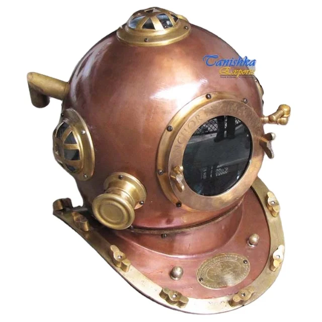 Nautical Maritime Diving Anchor Engineering Helmet Metal Made Deep Sea Scuba Metal Craft U.S navy mark V scuba divers helmet