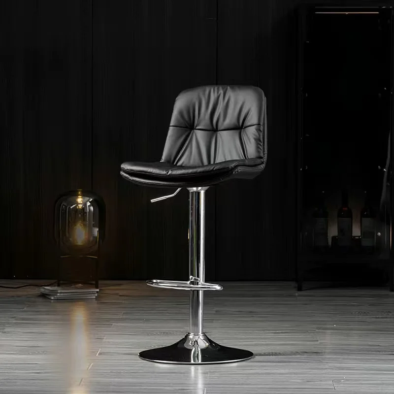 JBY-79 Bar Chair Counter Furniture Metal Velvet Swivel Leather High Gold Modern Luxury Kitchen Stool Bar Chairs For Bar Table