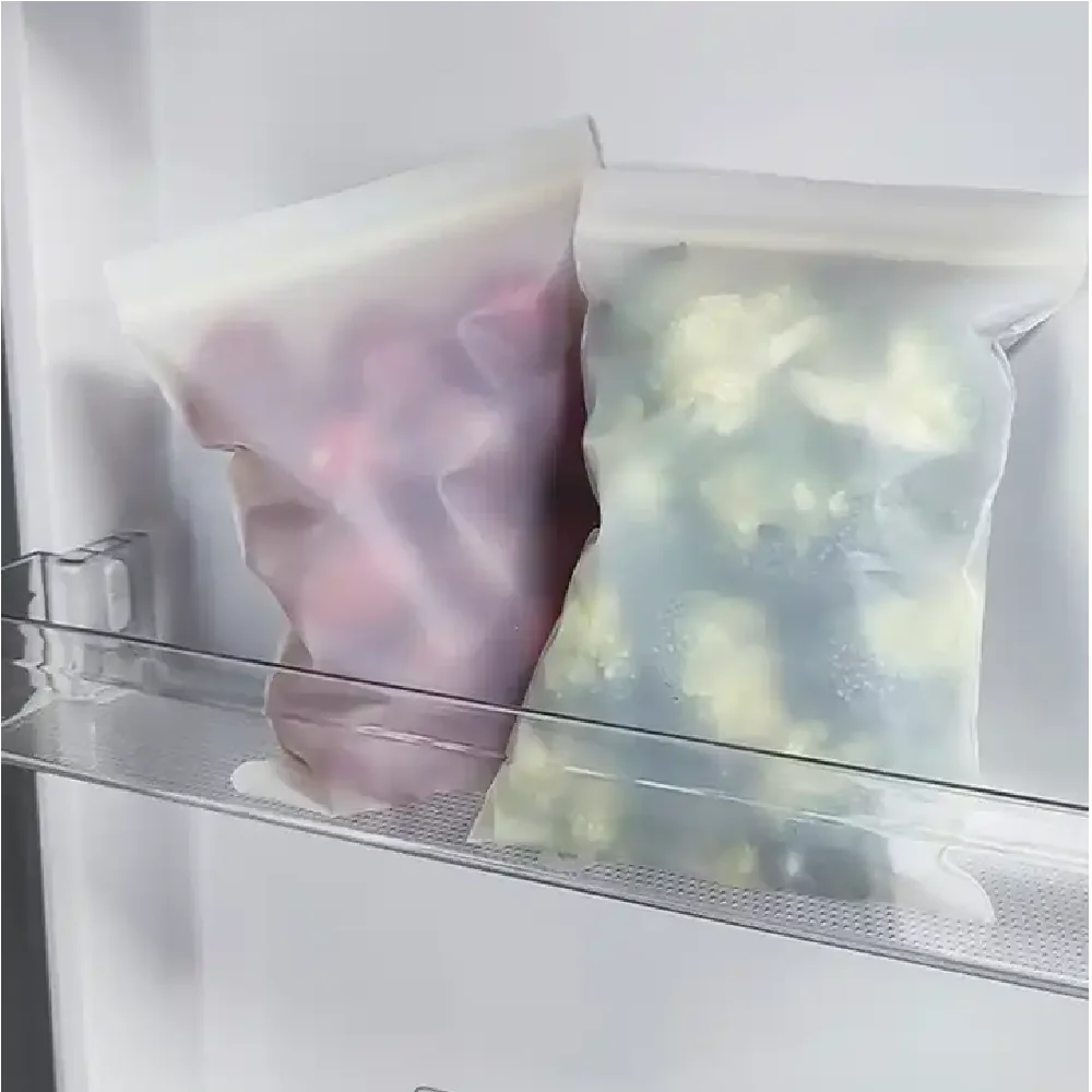 Индивидуальная дизайнерская прозрачная сумка на молнии LDPE прямая Заводская упаковка для пищевых продуктов с самоуплотняющей термоизоляцией