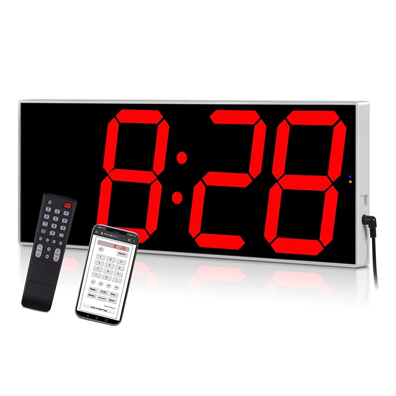 CHEETIE CP118 Creative Alarm Countdown WiFi NTP Clock for Library Home Restaurant Office