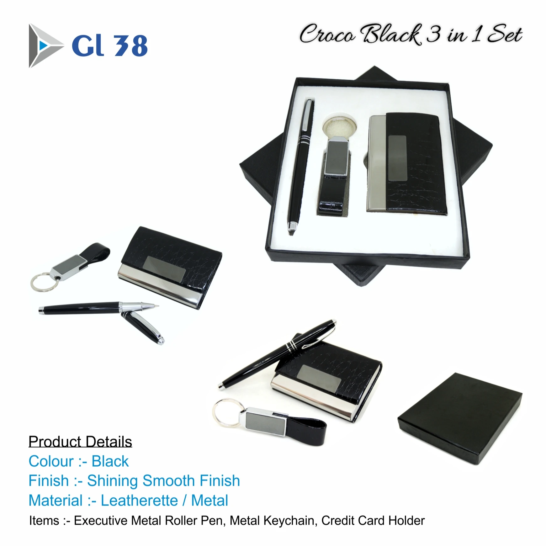 Best Sale Corporate Promotional Gifts For Employee Key Chain Pen Combo Pack Customized Credit Card Holder and Pen For Men Women