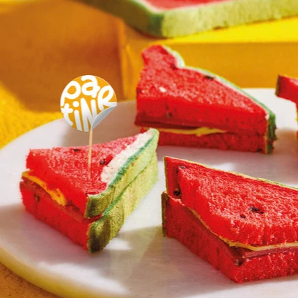 Disposable Food Grade Sandwich Custom Logo Burger Bio-degradable Bamboo Toothpick Stick Flag Decoration Tooth Pick