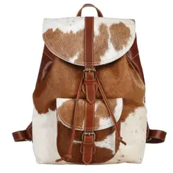 Leather Backpack Purse For Women & Men Travel Rucksack Hiking School Tote Bag Large 16 Inches Shoulder Laptop