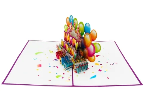 New Design Happy Birthday Card Eco-friendly Exquisite Little Birthday Cards Made In Vietnam