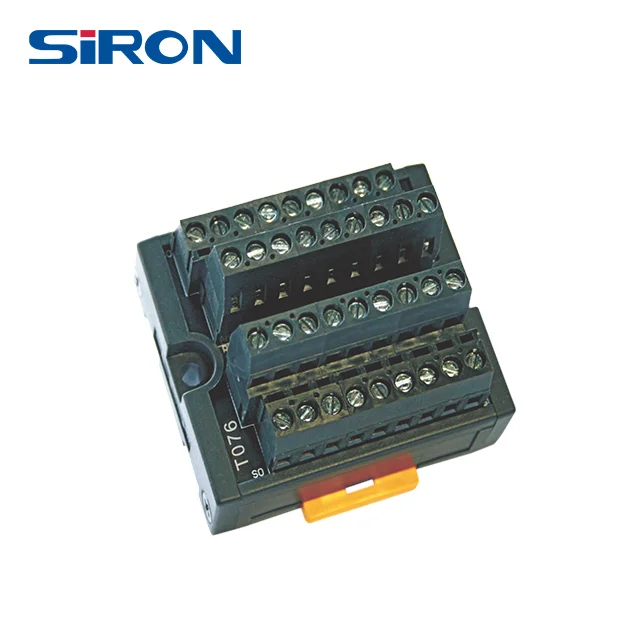SiRON T076 Universal distribution terminal block  24V  10A  din rail terminal block