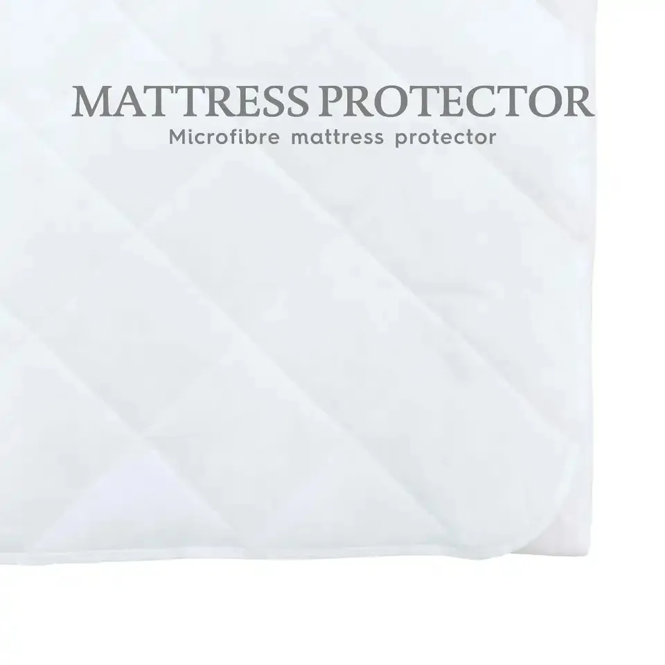Hypoallergenic Breathable Washable Soft Mattress Protectors Microfiber Skin Friendly Suitable for Queen King Size