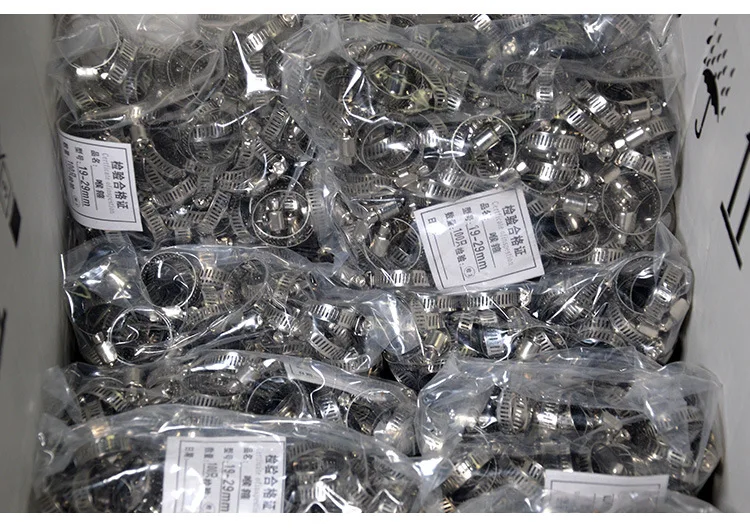 Best Selling Hose Clamp Adjustable Stainless Steel Clamp Screw Band Hose Clamp Fuel Pipe Worm Gear Clip