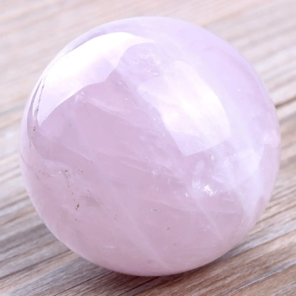 Beautiful Rose Quartz Gemstone Sphere Polished Ball for Craft and Home Decor Direct from Manufacture. AL AQSA CRYSTAL & GEMS