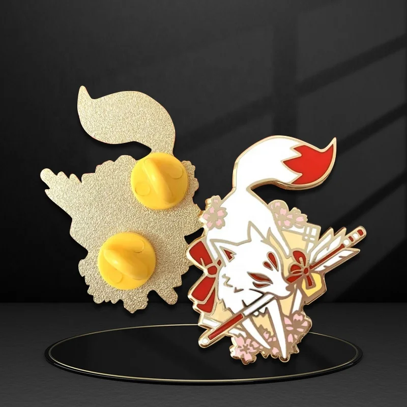 Ice Cream Shape High Quality Custom Animal Rabbit Fox Cute Fashion Delicate Lapel Pin