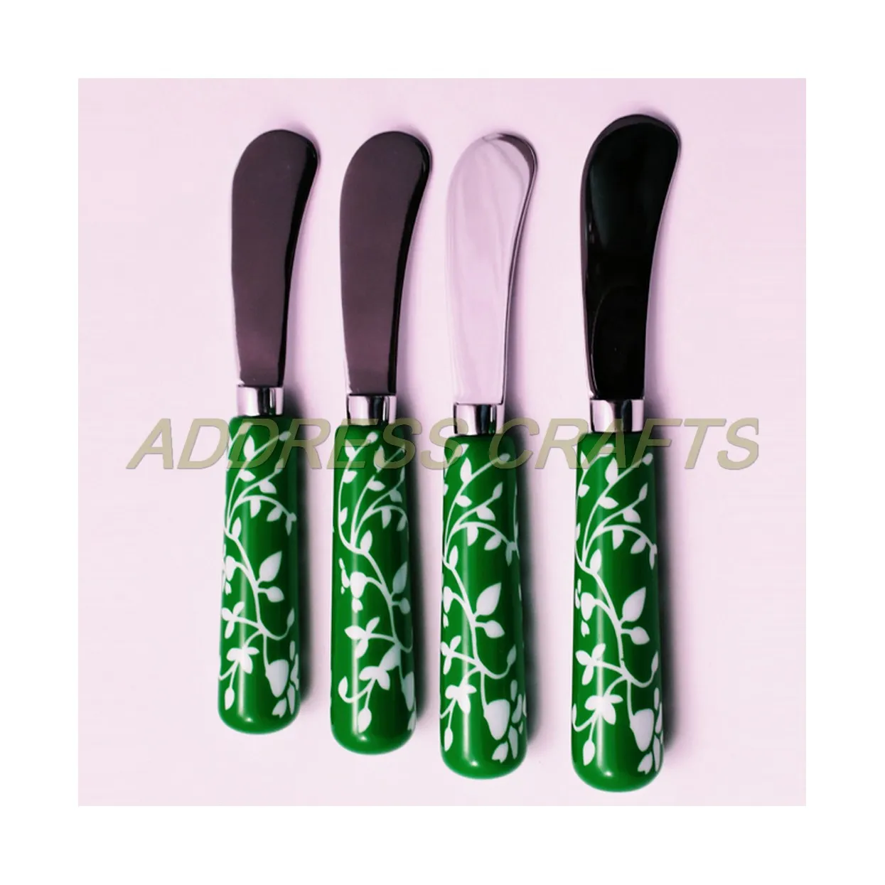 Luxury Style Butter Knife Set Stainless Steel Blade With Resin Handle Table Decoration Cutlery Set High Quality Spreader Knife