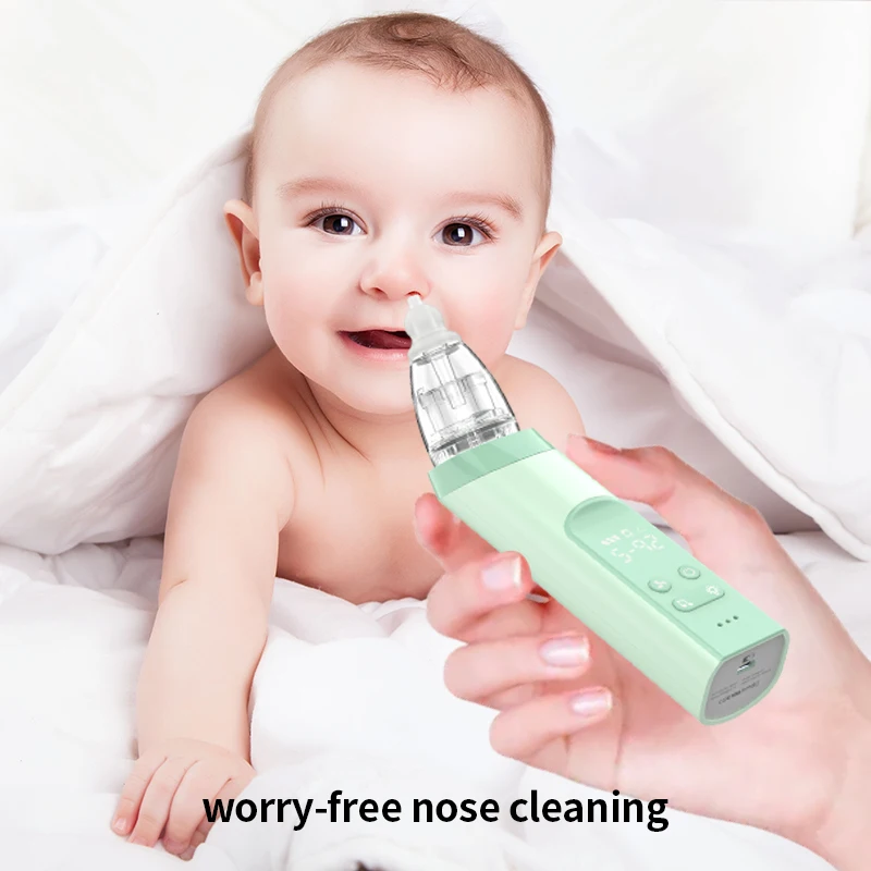 Certificate Baby Nasal Aspirator Suction Device Electric Nose Cleaner Rechargeable Protective for Infant Nose Suction