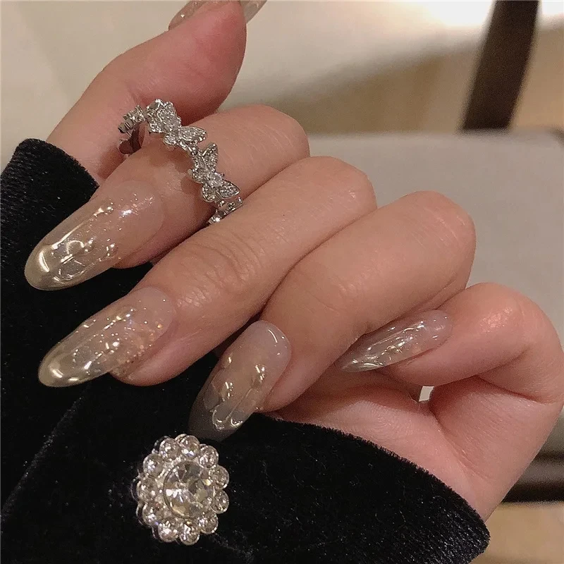 Metal Gold Color Rings Set Trendy Green Crystal Stone Ring For Women Fashion Bohemian silver Color Animal Snake Rings Jewelry