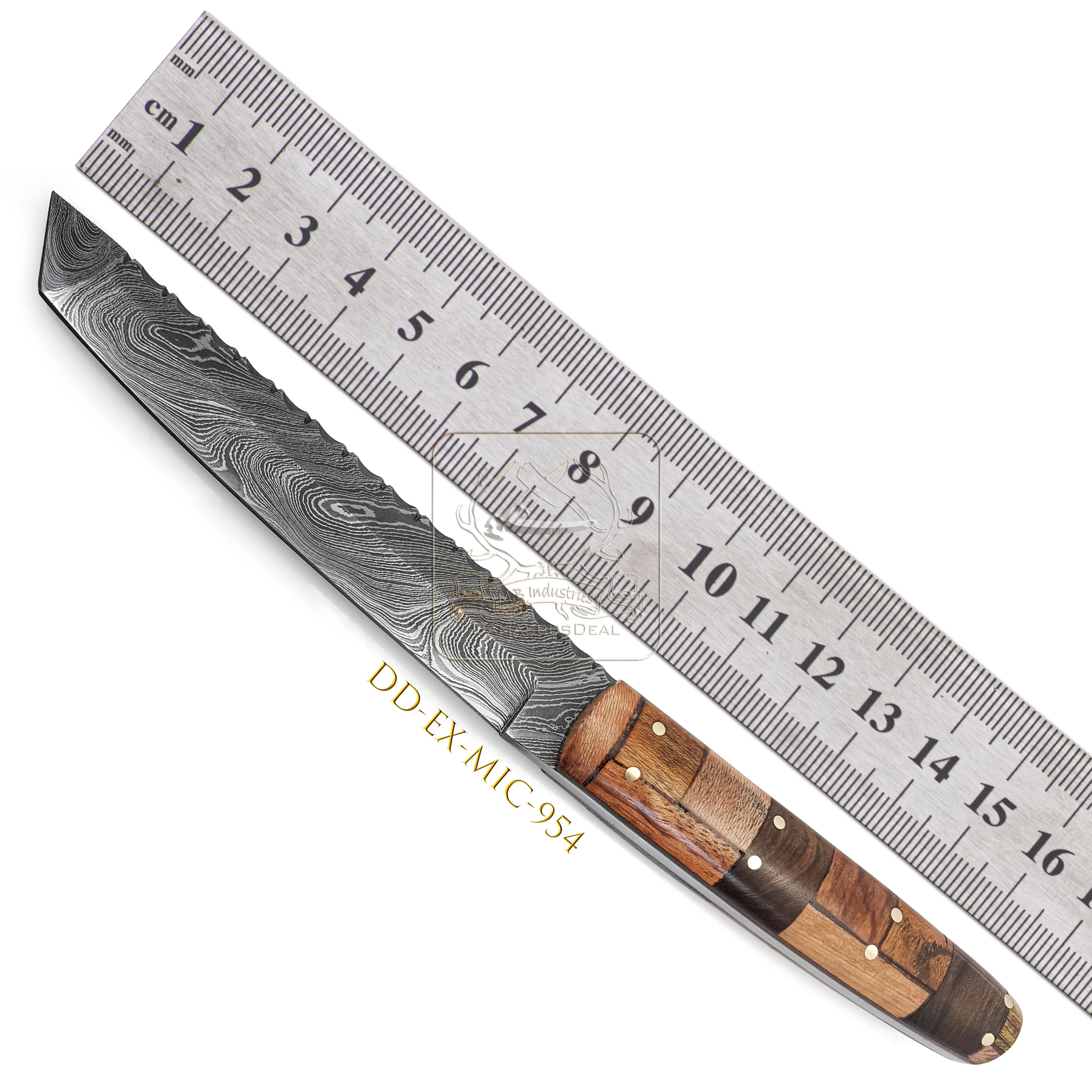 DD-EX-MIC-950 Damascus Steel Pocket Knife 192 Layers Outdoor Bushcraft Survival Hunting Knife G10 Marble Micarta Handle Camping