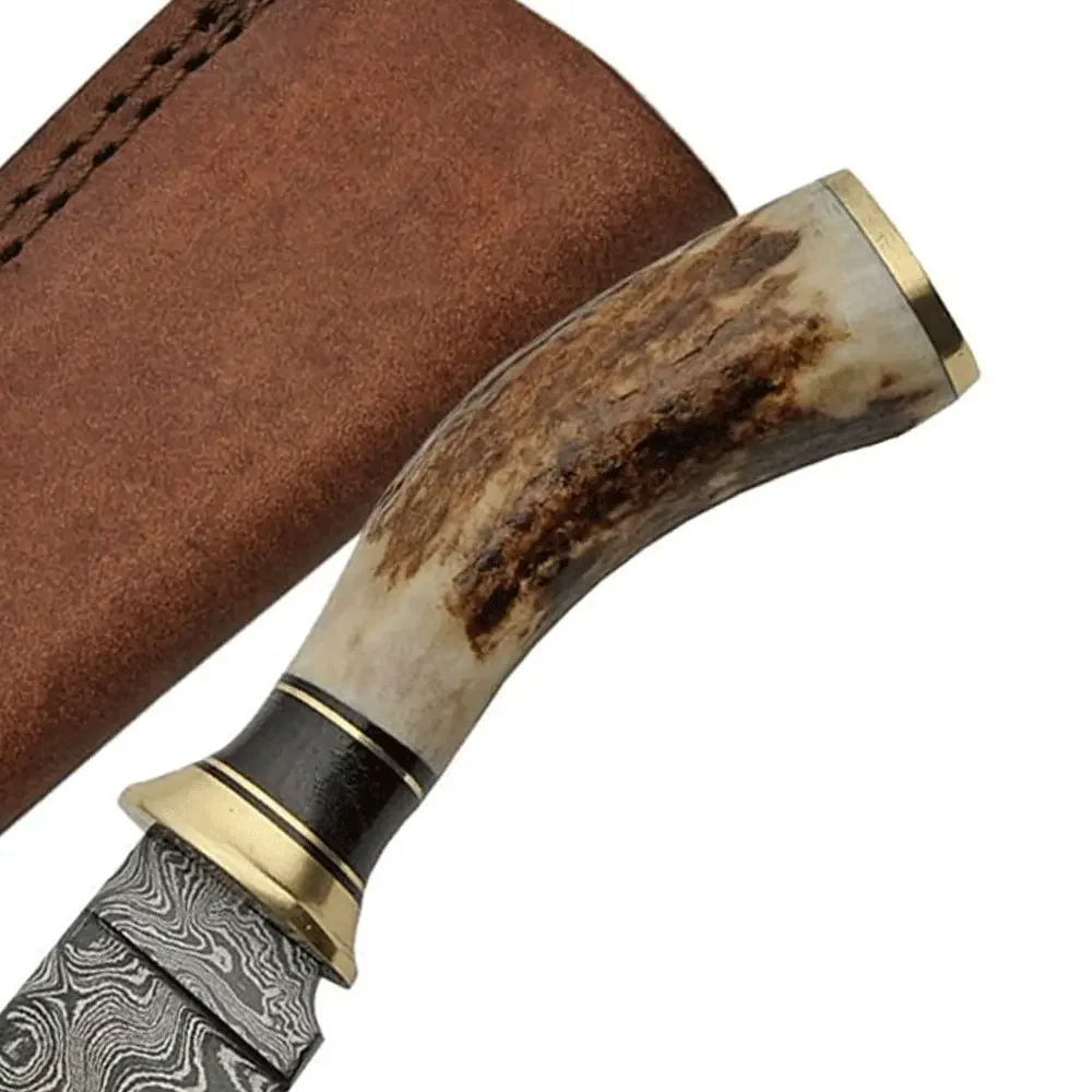 Hot Selling Fixed Blade Damascus Blade Hunting Knife Custom Made Camping Knives OEM