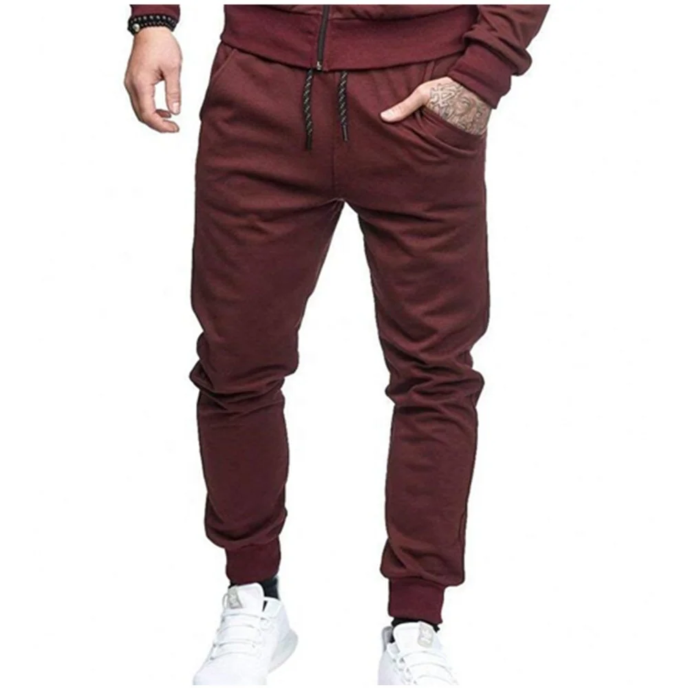 sweat pants men sweat suit bottom high quality Quick dry Breathable dull  joggers pants Hot selling 2024 Cuff and ide pockets ho