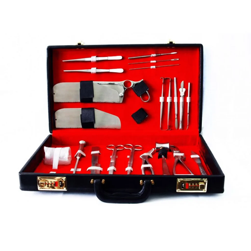 Best Price Post Mortem Instruments Set High Quality Stainless Steel Autopsy Surgical Instruments Veterinary Post Mortem Set