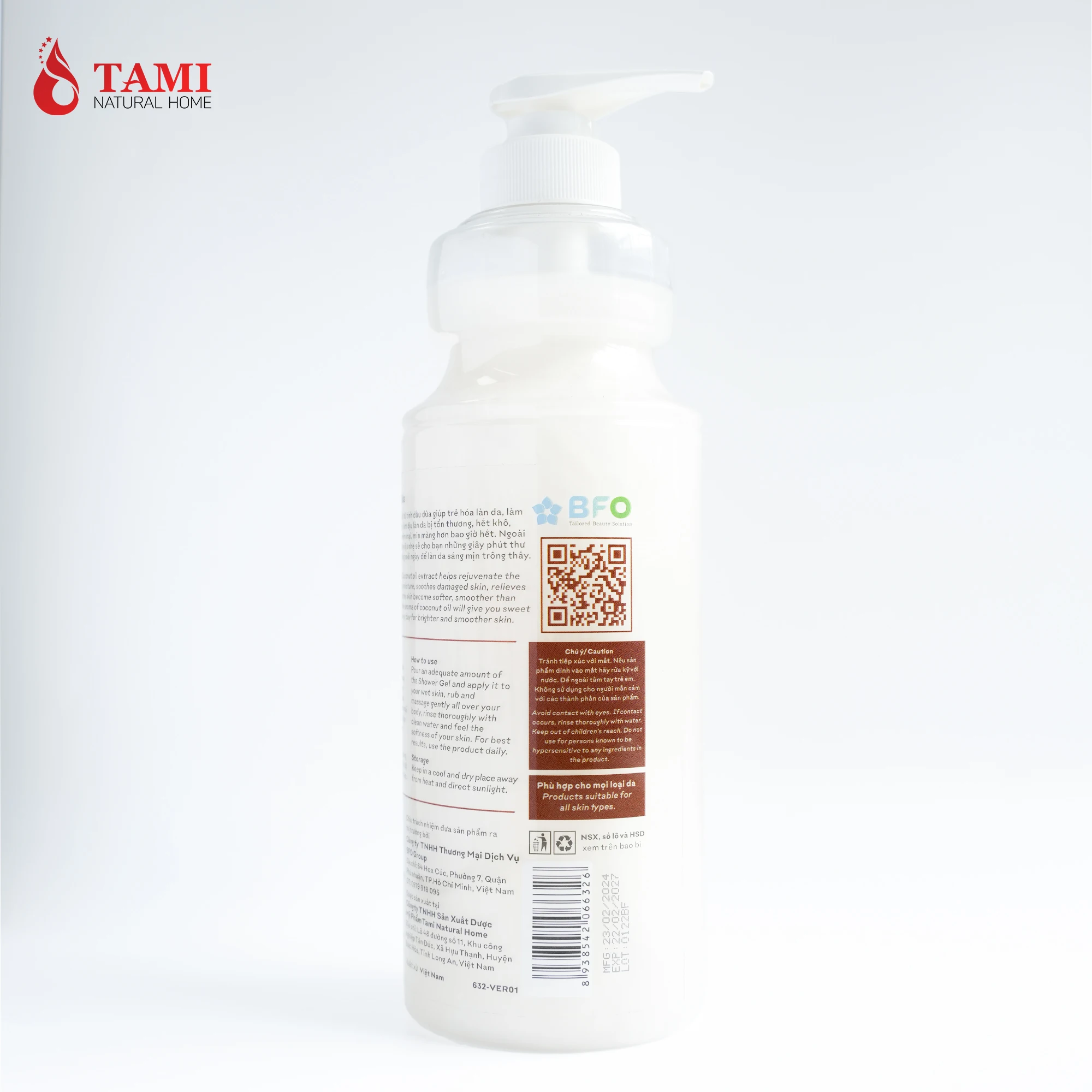 Body Wash 3 Years Shelf Life Belight - Coconut Essential Oil Shower Gel Suitable For Sensitive Skin From Vietnamese Brand