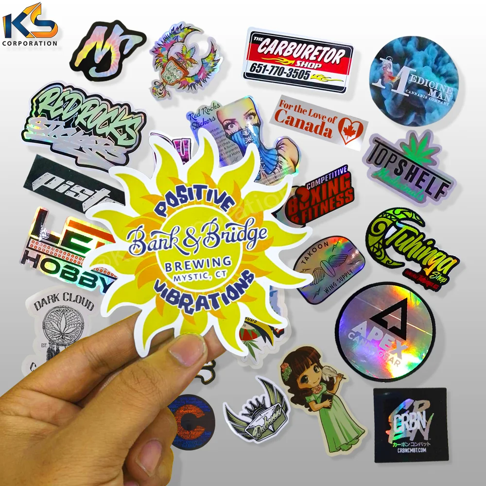 Custom Printing, Adhesive Waterproof Uv coated PVC Bumper vinyl Stickers Car door bumper rearview mirror bumper sticker