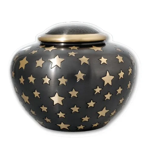 Современная черная урна для кремации в американском стиле высокое качество хранение пепла взрослых надежная погребальная захоронения