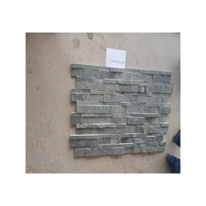 Indian Exporter of Modern Design Silver Shine Ledger Panel Slate Tiles for Outdoor & Interior Natural Finish Stone