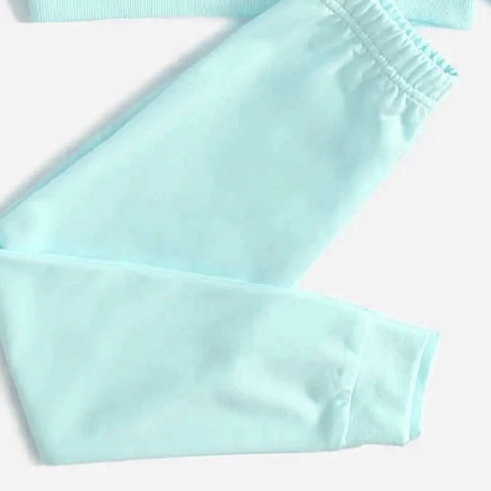 OEM  Custom Logo High Quality Kids Girls Unicorn Tracksuit / Factory Price Adjustable Crew Neck Tracksuit For Kids Girls