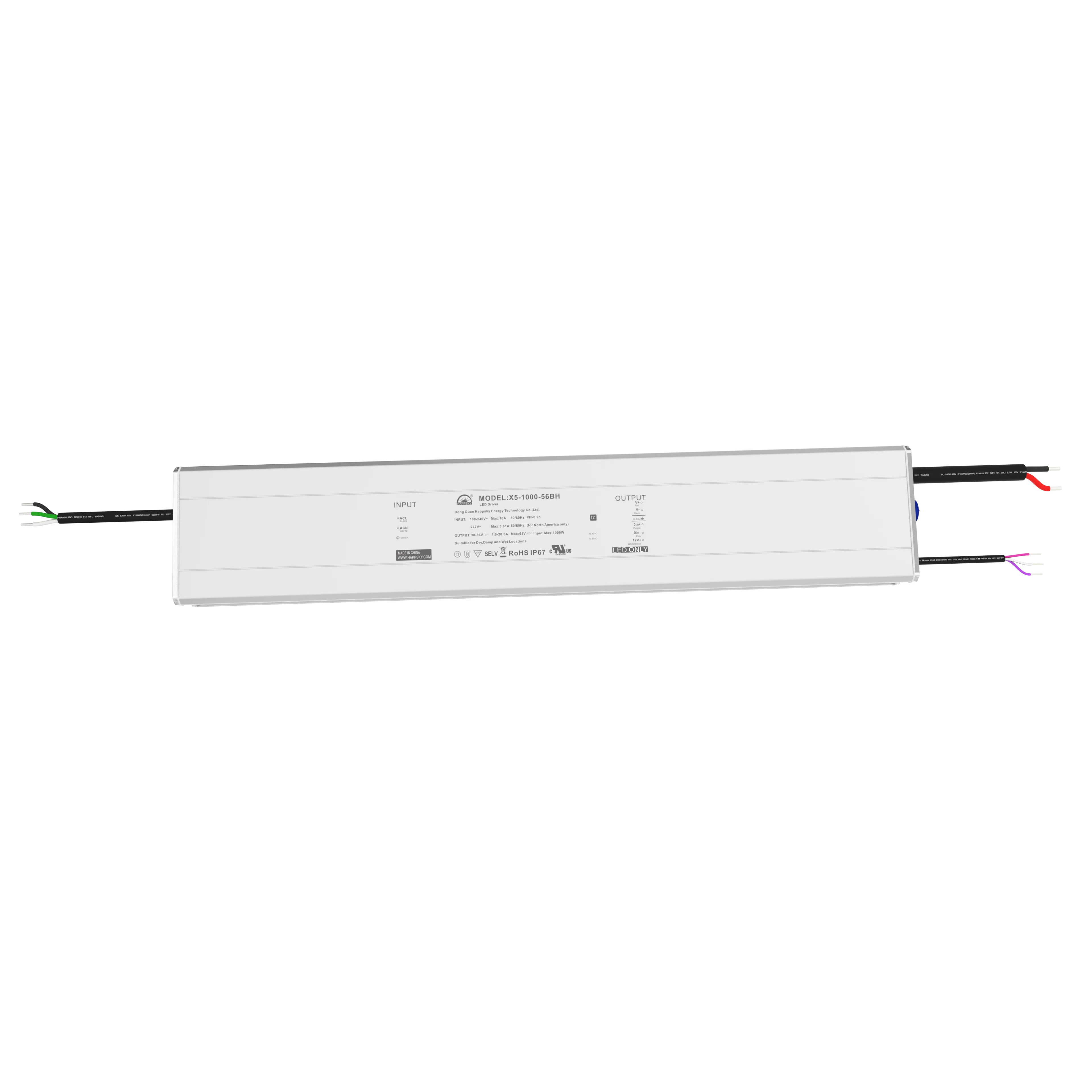 1200 Вт светодиодный драйвер постоянного тока водонепроницаемый IP67 PSU