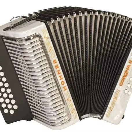 Buy Direct Original New Hohner Bravo III 72 Accordion with Blue Bellows Black