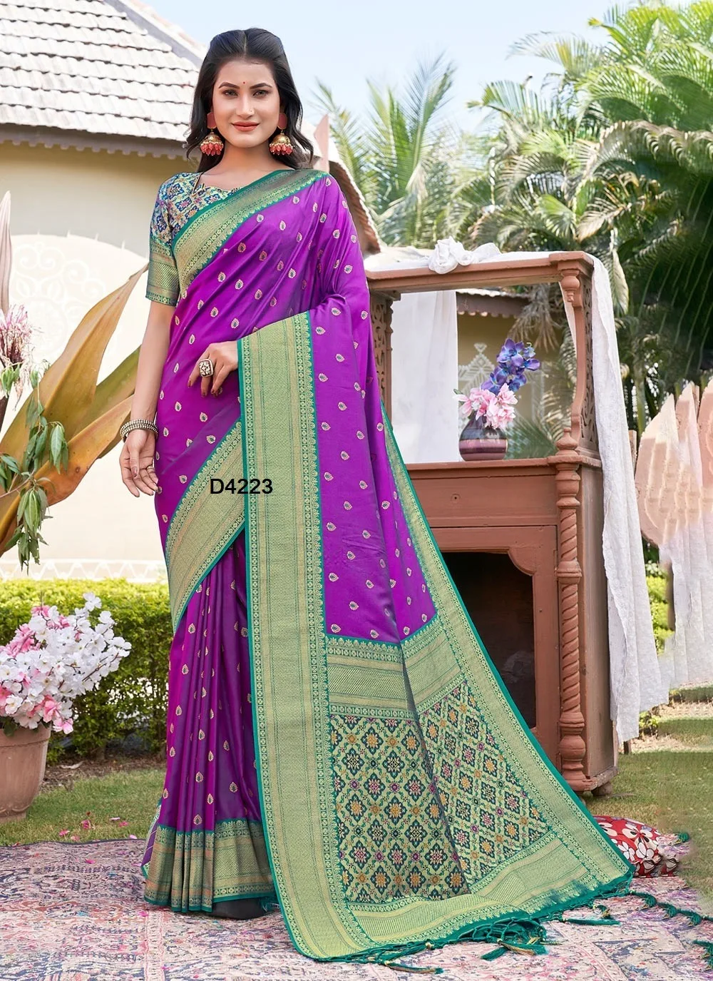 Dgb Exports Banarasi Soft Satin Silk Sadi Cotton Gorgeous Silk Saree With a Contrasting Blouse 2023 collection indian wear