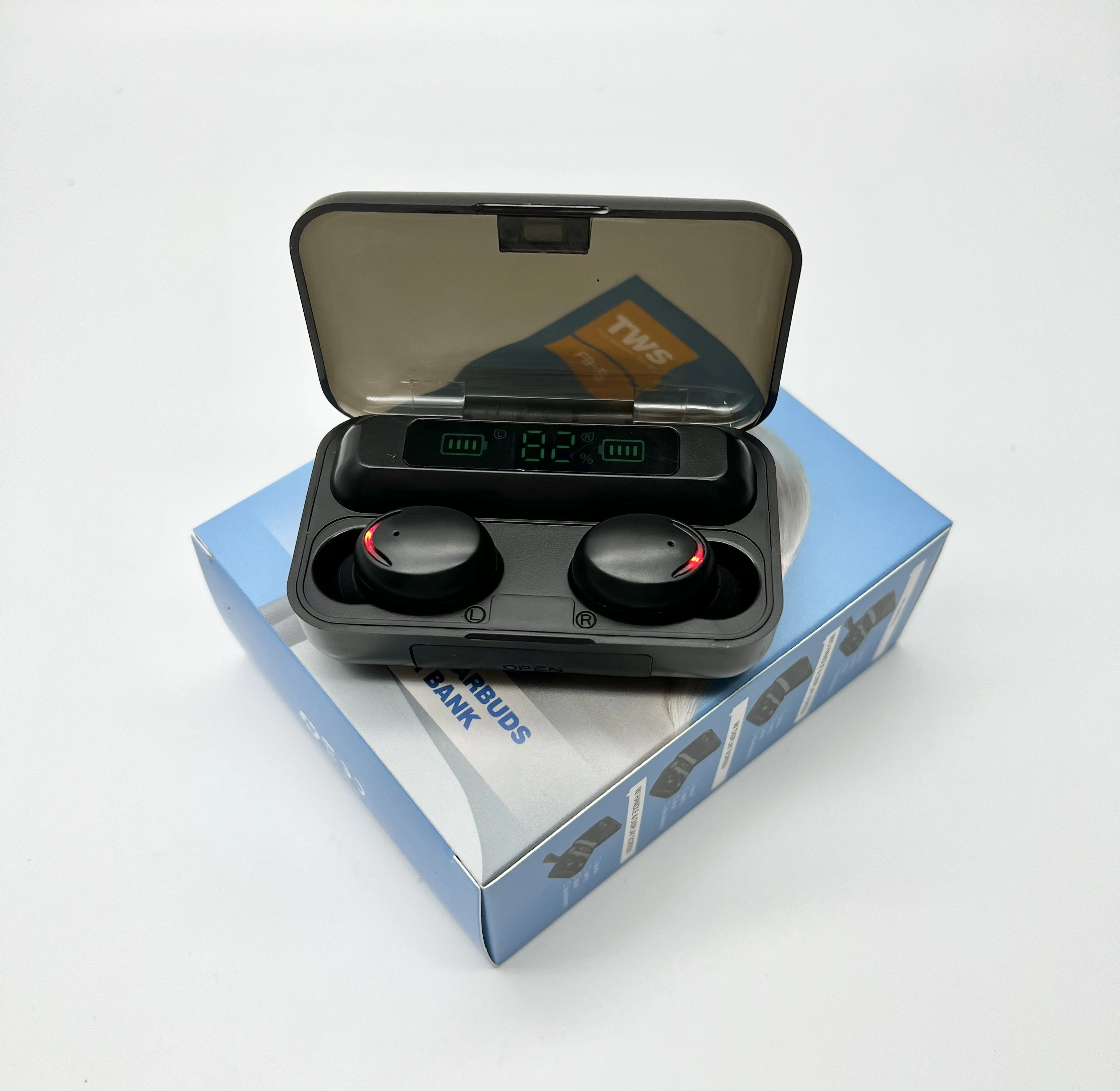 2022 Headphone Earbuds TWS F9 F9-5 F9-5C  Hifi True Stereo BT 5.0 Waterproof Led Display Wireless Earphone for F9-5 M10