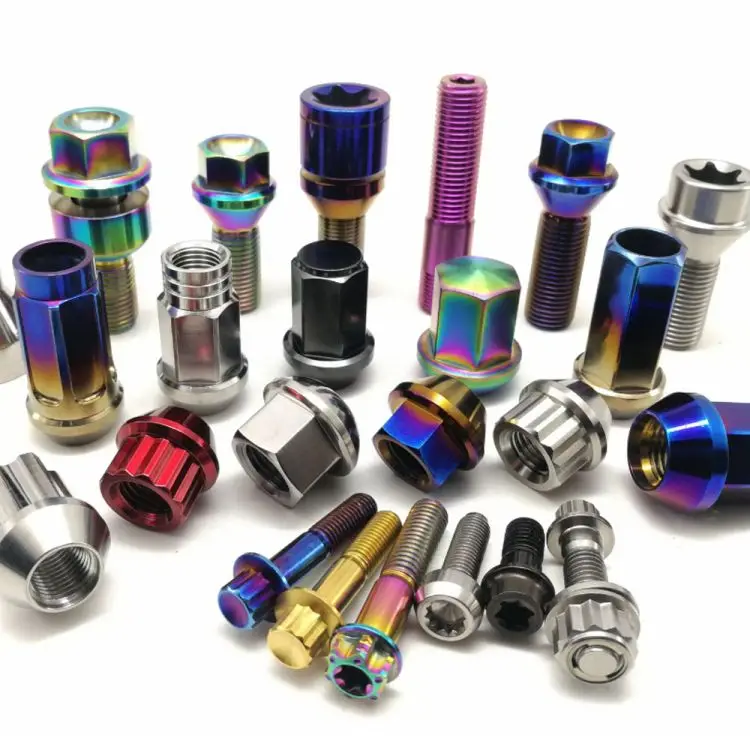 Custom aluminum titanium 12pt 12 point car auto wheel lug nut