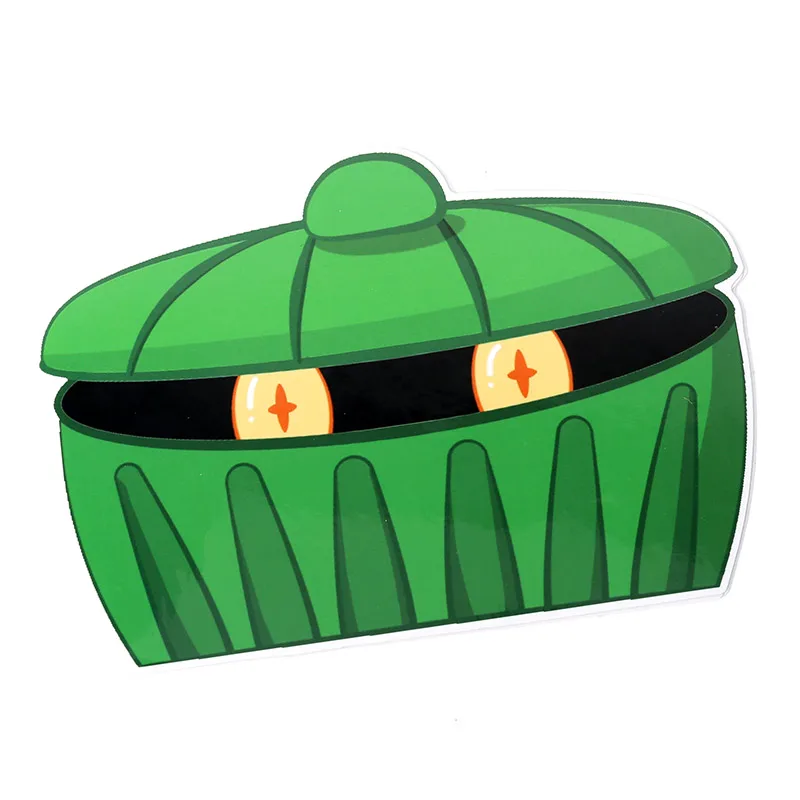 Vograce Accept Customized Printing Kawaii Cartoon Anime Journaling Decorative Die Cut Adhesive Vinyl Sneak Peek Sticker