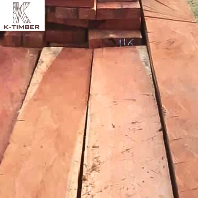 Mussivi Kiaat Dimensional Lumber Africa Wood Hardwood Flooring Block Board Wooden Solid Hardwood Lumber Wood For Construction
