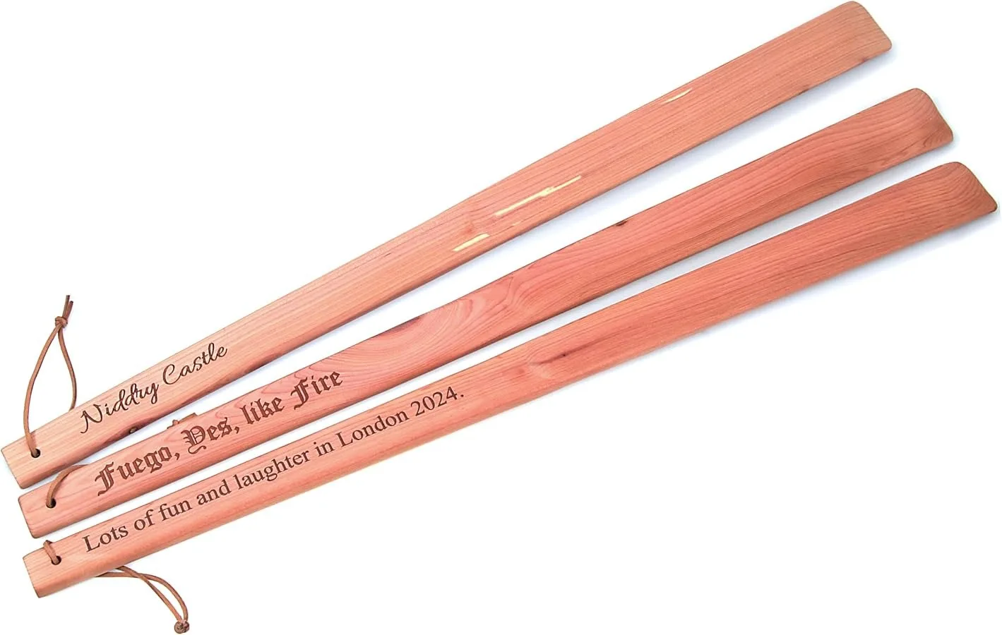 55cm long beech wood shoe horn
