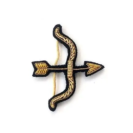 Fashion hand embroidery bullion wire brooch HAND  fashion brooch custom made jacket patches ladies brooch ##0096