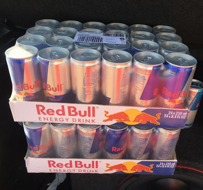 Энергетический напиток 330 мл с оригинальным вкусом таурин Австрия Redbull