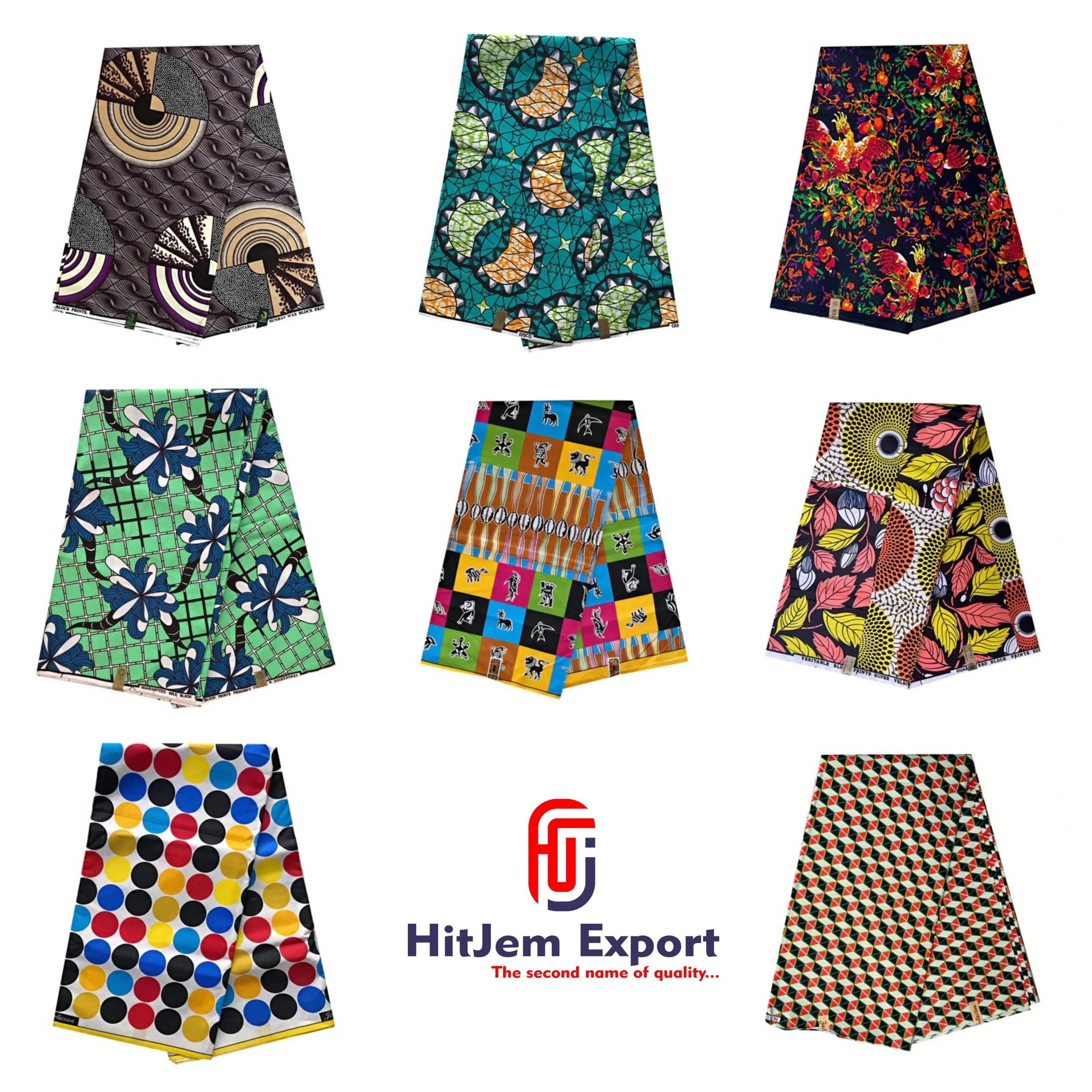 Affordable Loincloth Real Wax Print Design on Polyester Fabric for Clothing Crafts Bags African Wax Print Fabric Hitjem export