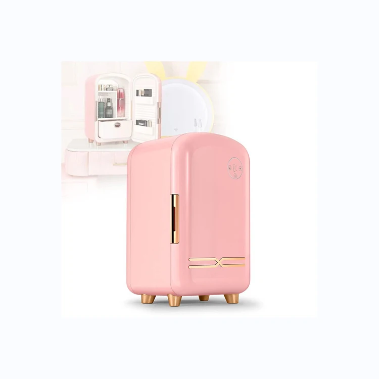 Hot sell portable cosmetic skincare refrigerator make up beauty smart fridge glass door mini fridge