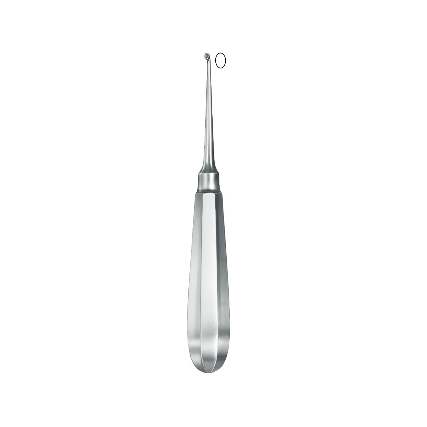 Biopsy Cutter/ Bone Surgery Instruments/ Bone Curette-HALLE Stainless Steel Surgical Curette BY  SIGAL MEDCO