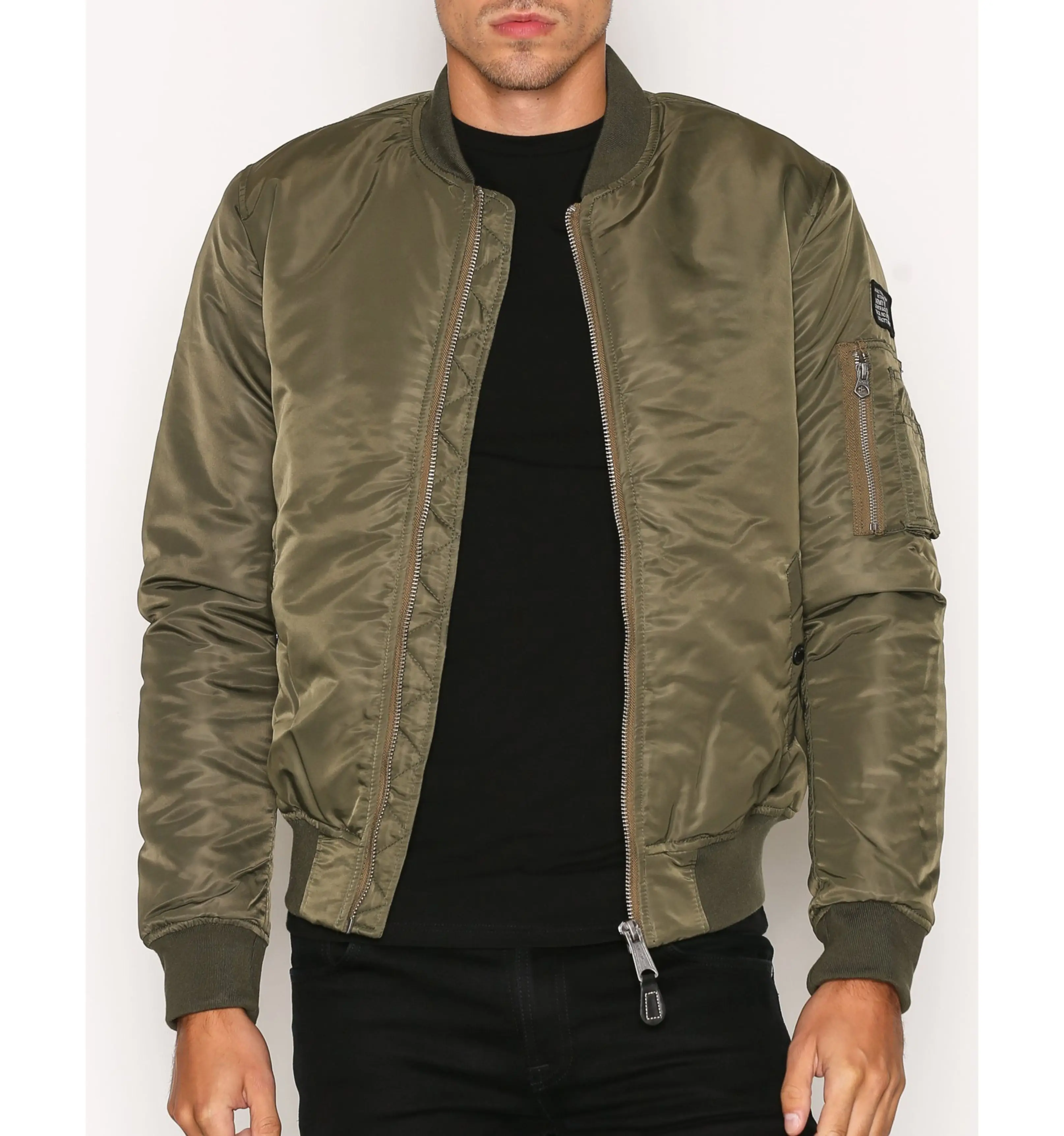Trendy Winter Aviator Cotton Thick Zipper Casual Bomber Jacket for Men Women high quality bomber jacket custom bomber jacket men