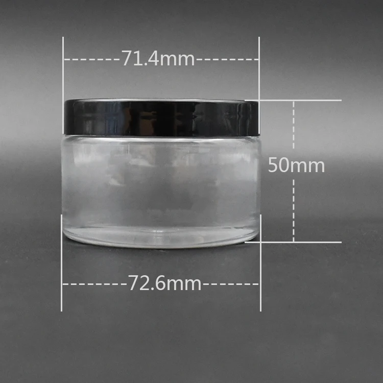 4oz 8 oz Round Plastic container For Food Storage Cosmetic Cream Empty Plastic Jar With Lids