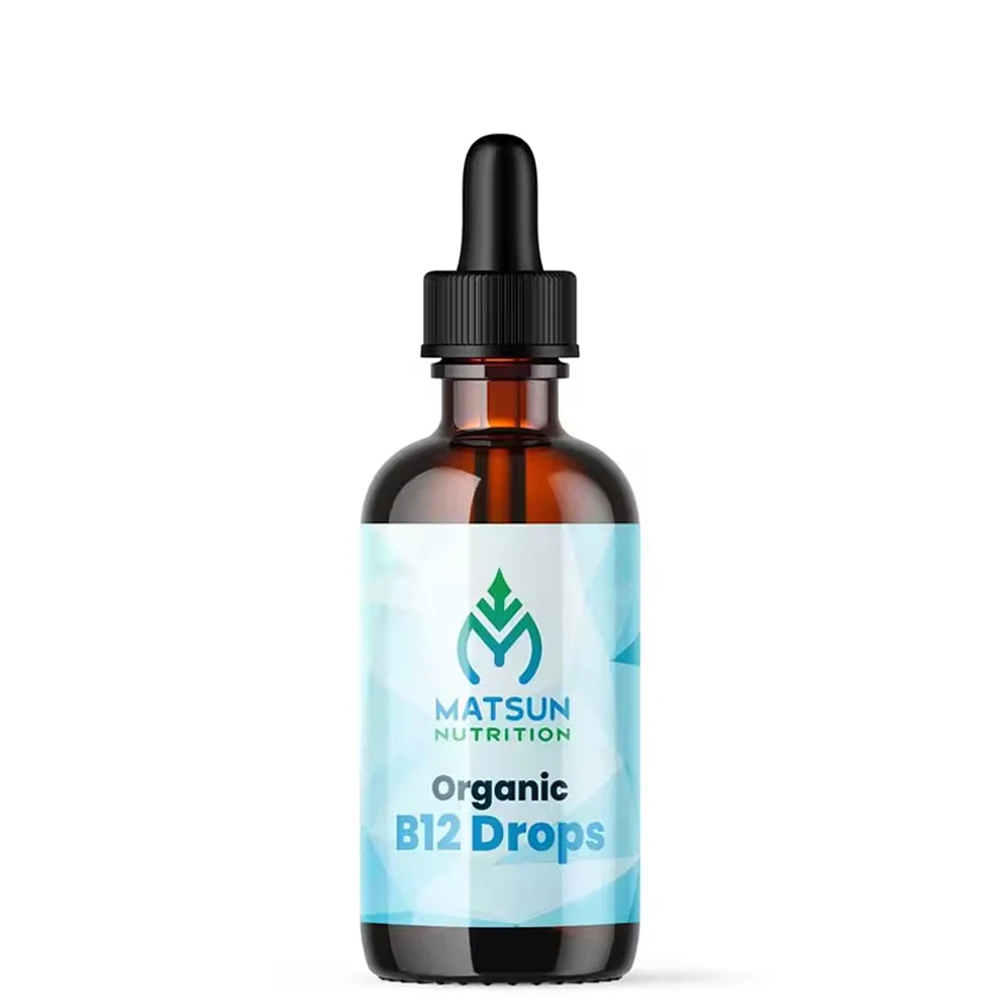 Matsun Nutrition 5,000 mcg 60 ml Organic Vitamin B12 Drops Top Performance Private Label Nutritional Supplements for All Ages