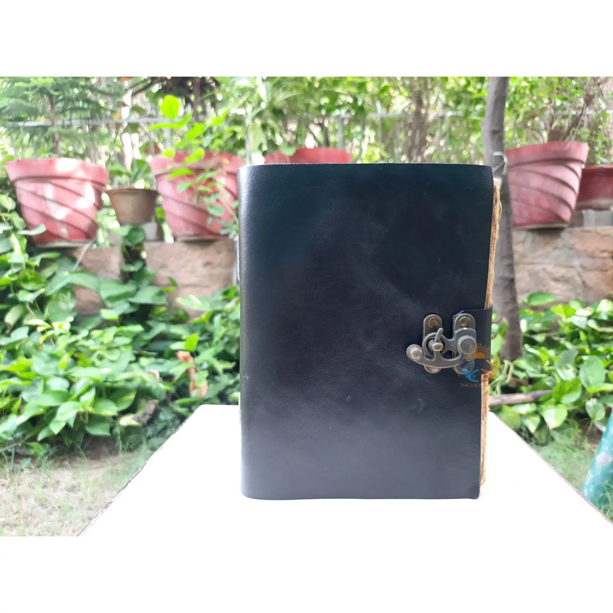 Leather Journal for Men and Women Vintage Leather Unlined Journal with Lock Great Gift for Men and Him Perfect for Writing