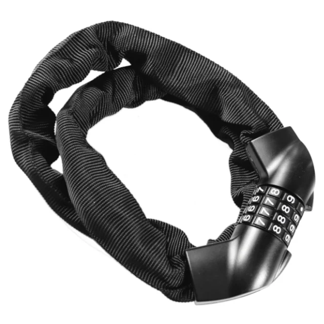Exclusive Bicycle Chain Combination Lock Made in Taiwan, with Anti-cut Function, Suitable for All TW 4 Digit Combination Lock
