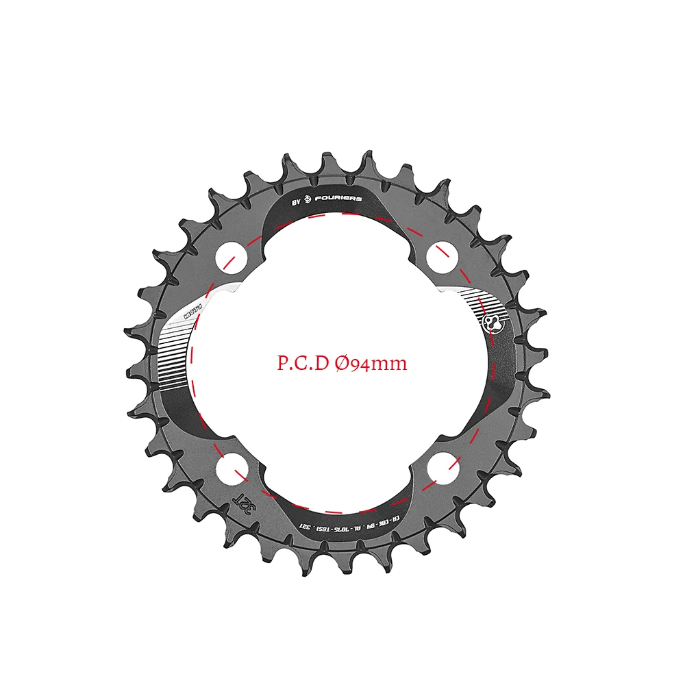 Lightweight mountain bike chain ring single chain system in line with BCD94/96/104/120 mountain bike chain ring