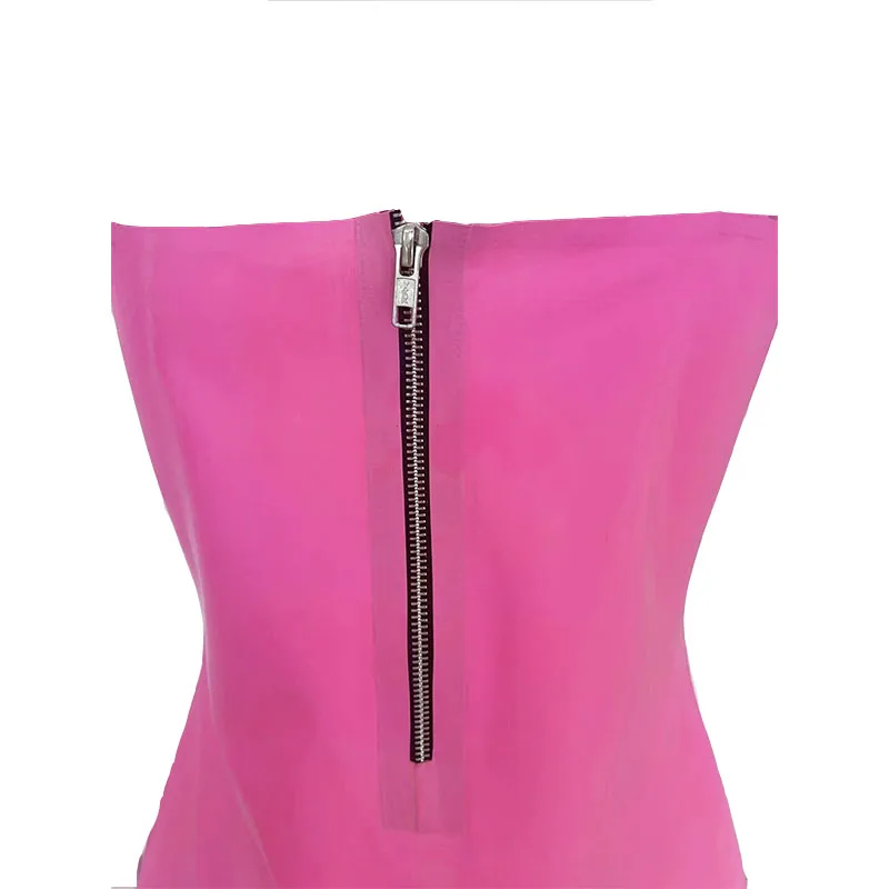 Hot Sexy Shiny Liquid Metallic Wet Look Latex Skirt Party Dress Print Casual OEM ODM  Wholesale with Best Price