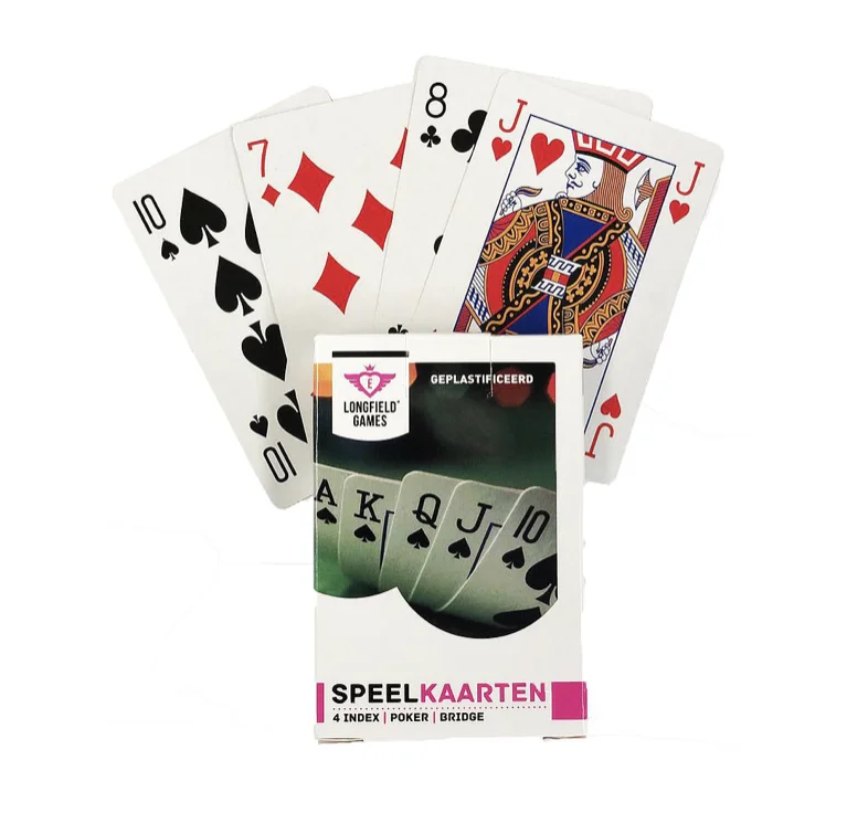 Longfield Games Laminated Playing Cards English Pattern High Quality Playing Cards For Table Card Games Kids Toys EU Wholesaler