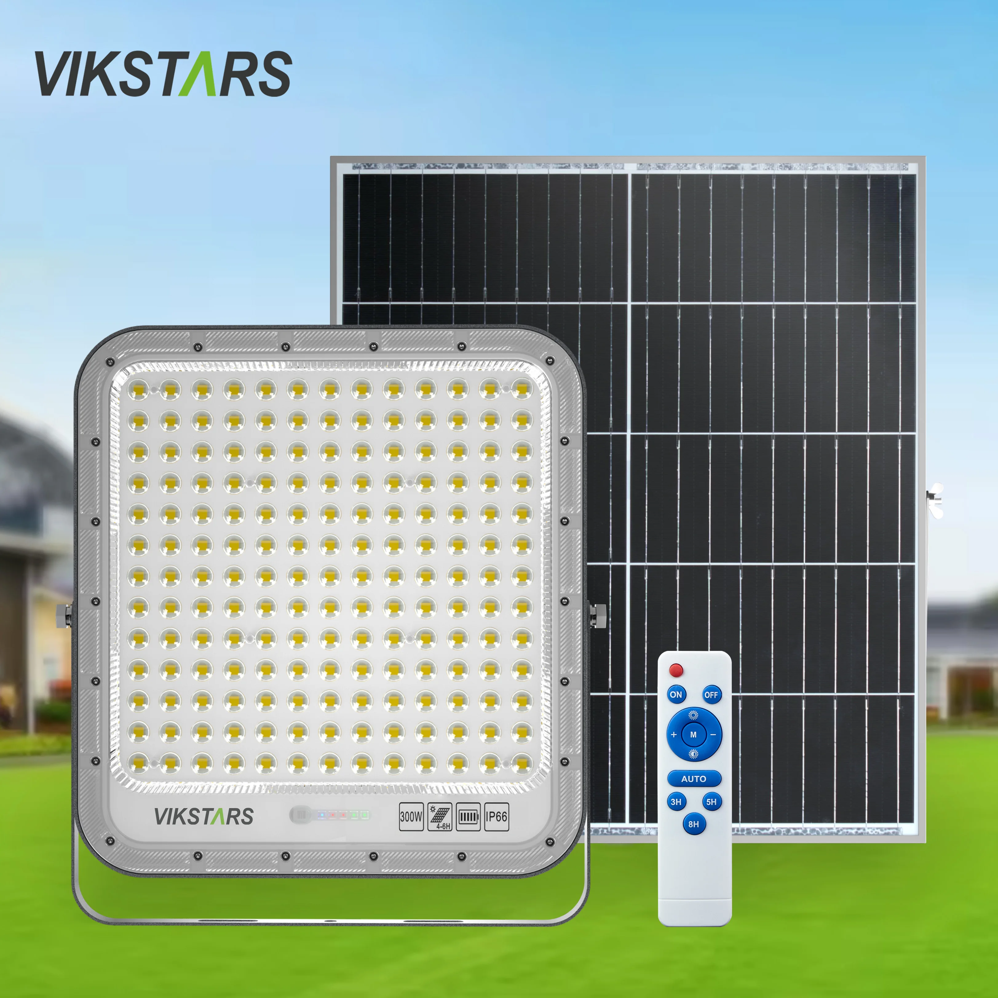 Reasonable Price 200W Solar Flood Light 300W Battery Replaceable Long Lifespan IP66 100W 200W Solar Led Reflectors