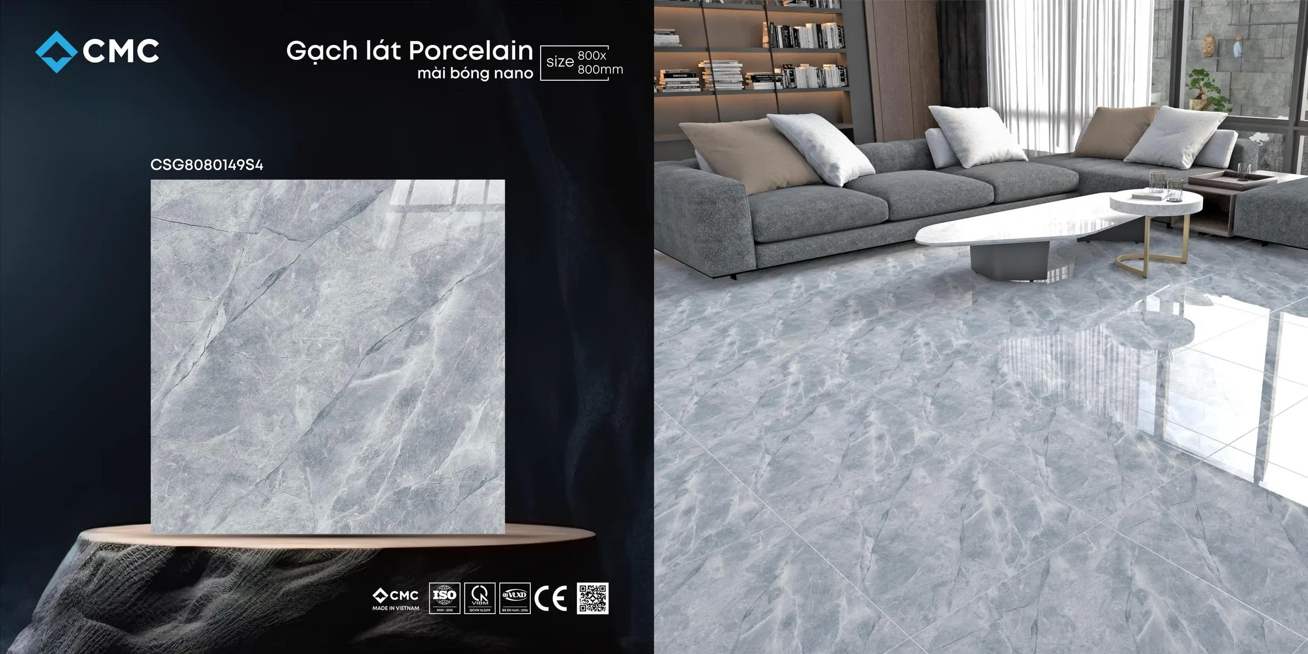 Factory Direct Top selling hotel cheap porcelain 80x80 floor tile ceramic Full Glazed Micro Crystal Soluble Salt large Slab