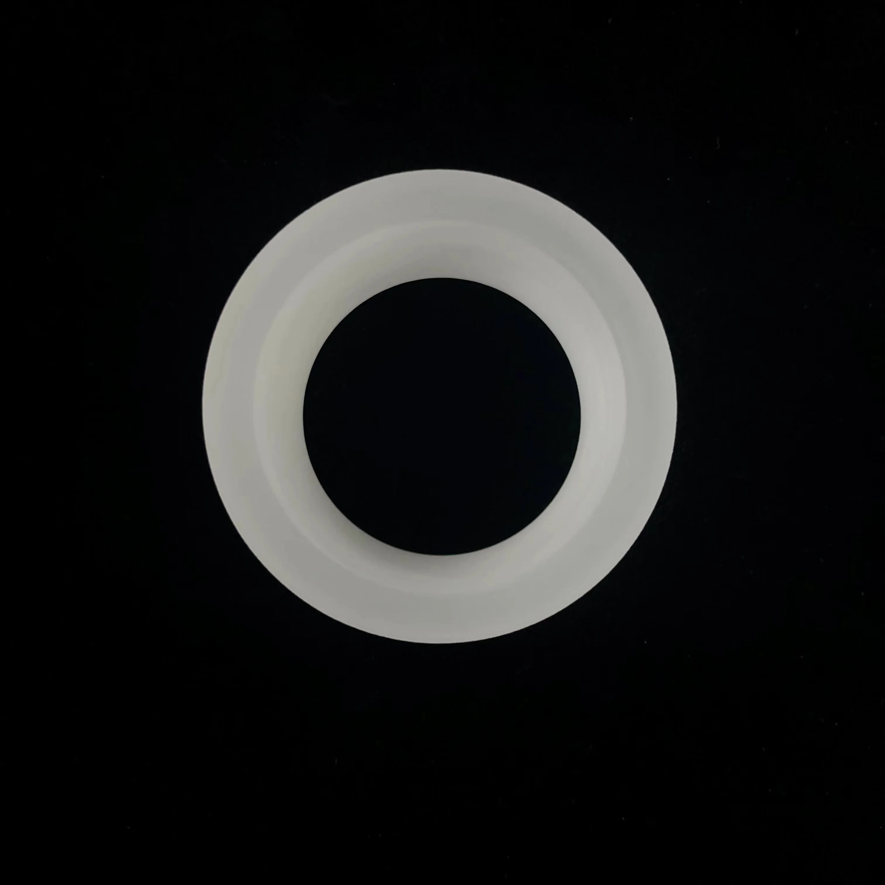 Customized High resistance Quartz glass tube with Flange Glass Ring Opaque Quartz Flange