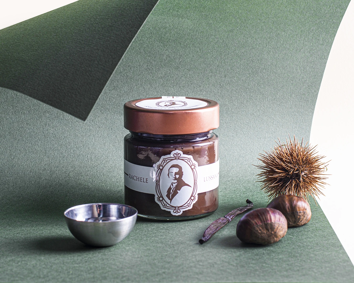 High quality Italian spreadable cream with Chestnuts Rum and Vanilla 140g made with high-quality and natural ingredients